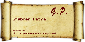 Grabner Petra névjegykártya